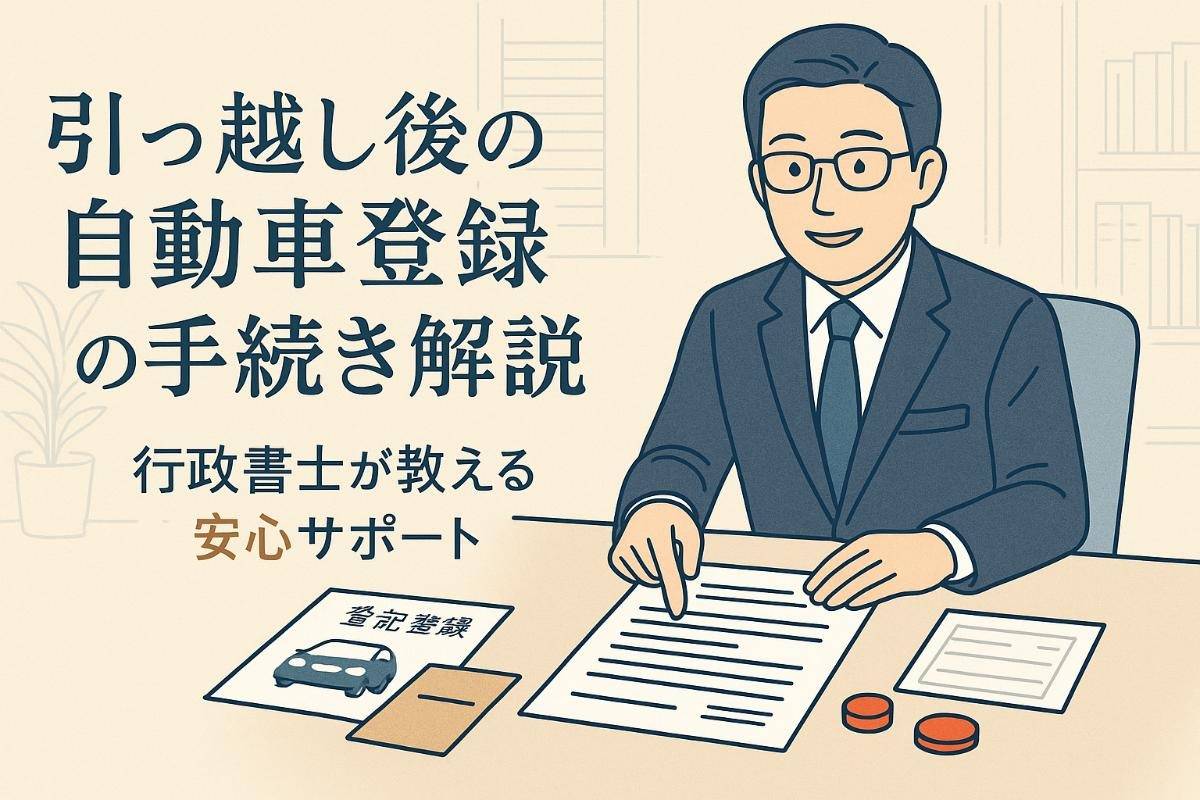 自動車登録の手続きで引っ越し後に行政書士が教える安心サポート
