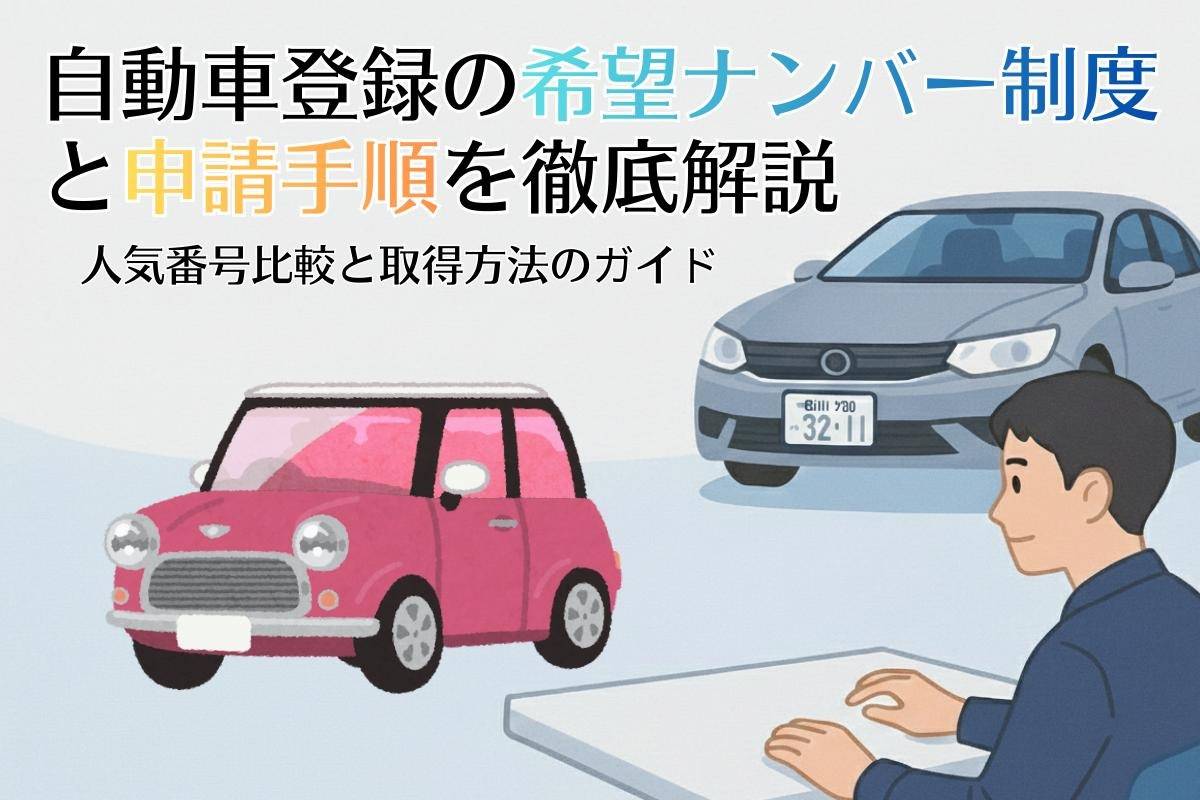 自動車登録の希望ナンバー制度と申請手順を徹底解説｜人気番号比較と取得方法のガイド