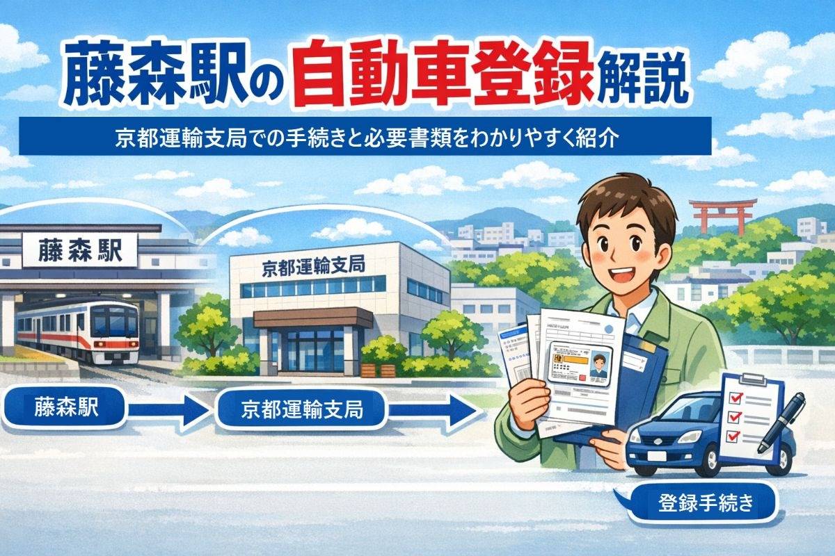 藤森駅で自動車登録を徹底解説｜京都運輸支局の手続き・必要書類
