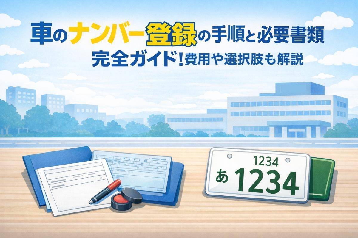 車のナンバー登録の手順と必要書類完全ガイド！費用や選択肢も解説