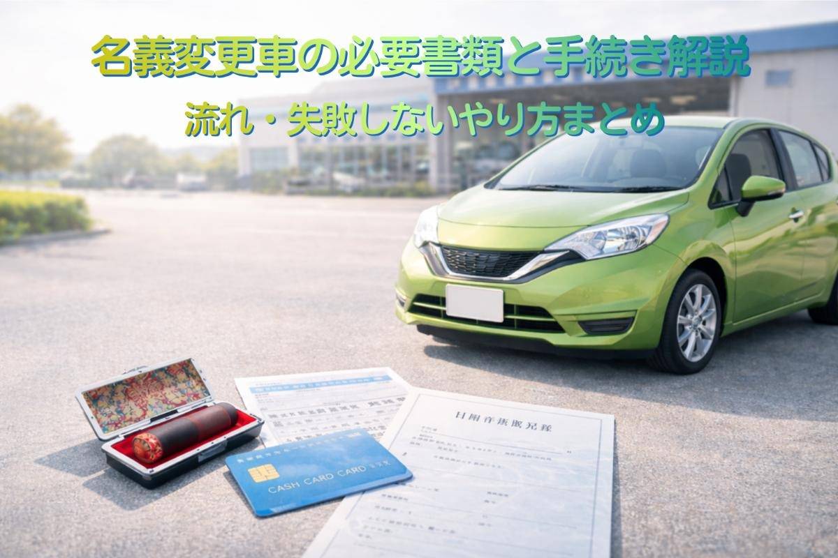 名義変更車の必要書類と手続き解説|流れ・失敗しないやり方まとめ